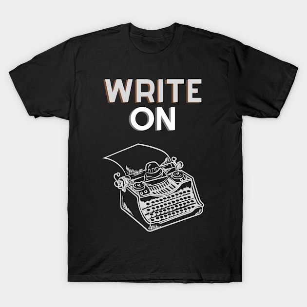 Write On T-Shirt by Nikoleart